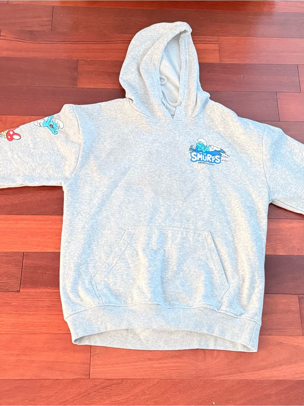 Vintage Smurfs Gray Unisex Hoodie